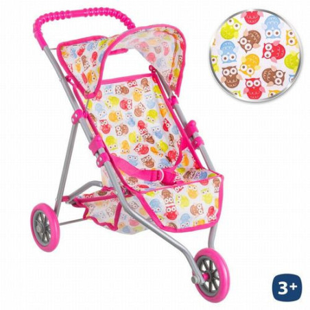 Carrito con Toldo Para Muñecas