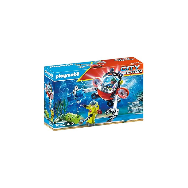 Playmobil Operación Medio Ambiente con Bote de Buceo