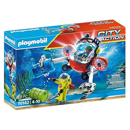 Playmobil Operación Medio Ambiente con Bote de Buceo