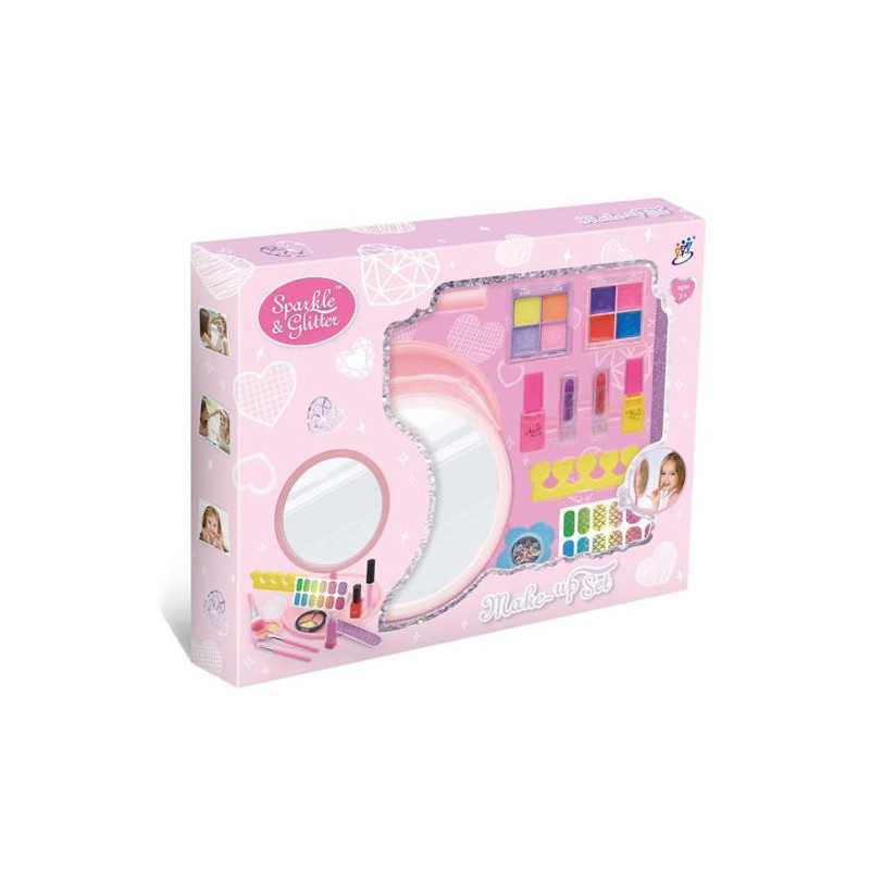 Tocador con Maquillaje y Espejo