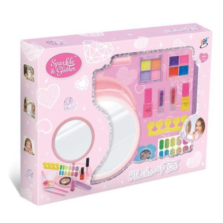 Tocador con Maquillaje y Espejo