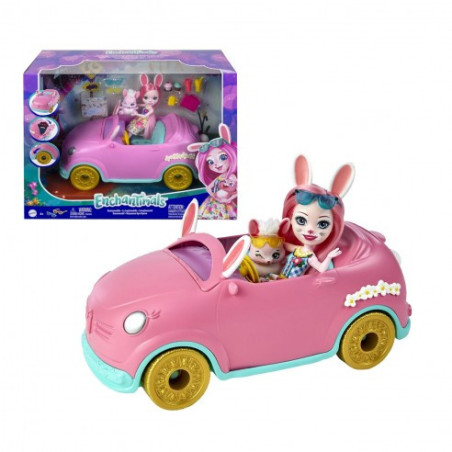 Enchantimals Bree Bunny y su Coche descapotable