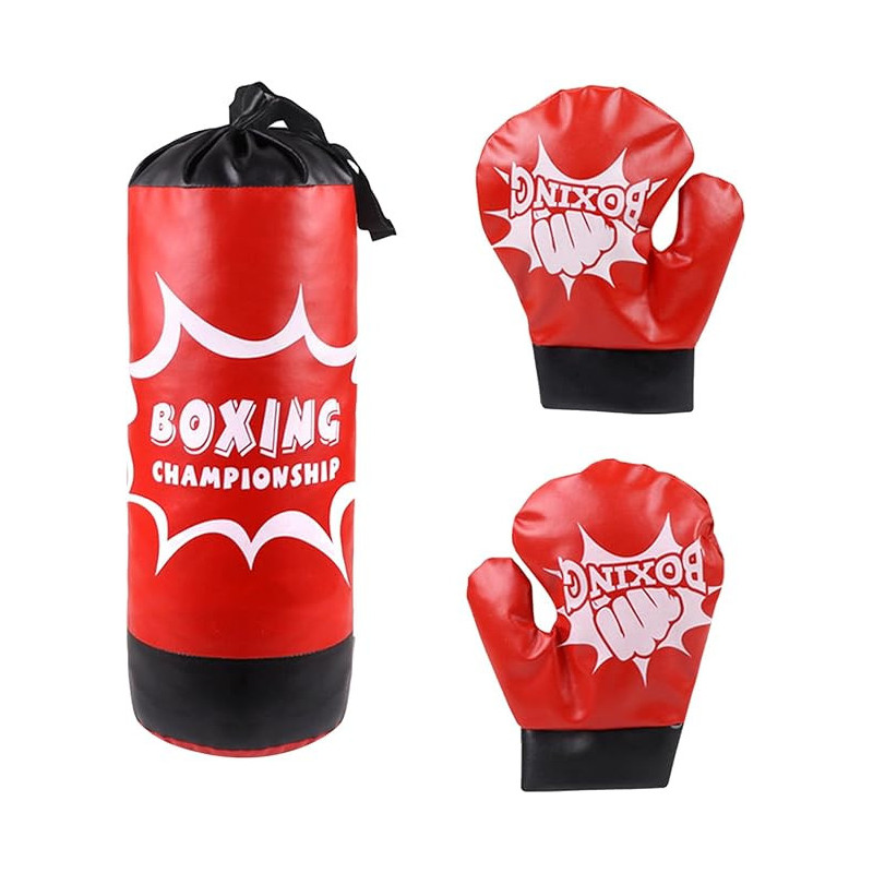 Saco Boxeo  y Guantes 35 cm