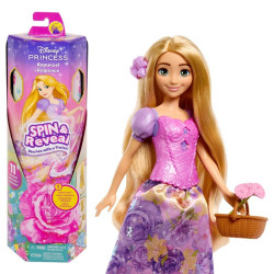 Muñeca Rapunzel Spin Reveal Disney 30cm