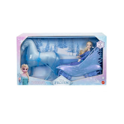 Set Muñeca Elsa + Conjunto Carruaje Nokk Frozen Disne