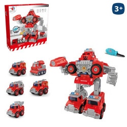 Set Robot Transformable Bombero
