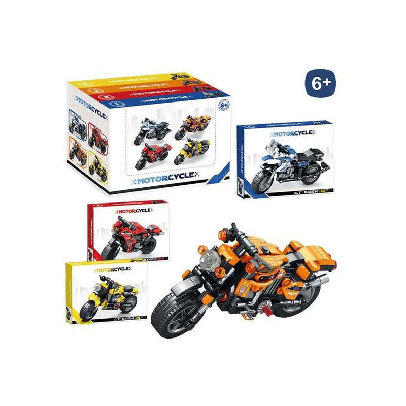 Bloques de Construccion Moto 4 Colores