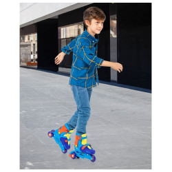 Patines En Línea Azul Convertibles