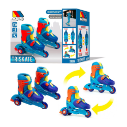 Patines En Línea Azul Convertibles