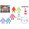 Stretchapalz- Pack 6 Mini Figuras Elasticas Monstruos