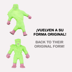 Stretchapalz- Pack 6 Mini Figuras Elasticas Monstruos