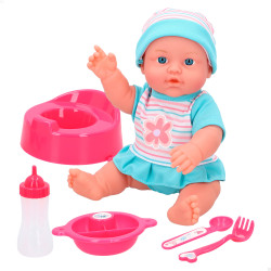 Colorbaby's - Muñeca Bebe Articulado 32 cm c/Accesorios