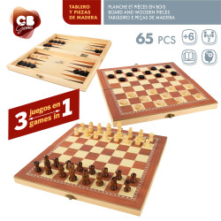 CB Games - Ajedrez, Damas & Backgammon Madera