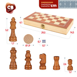 CB Games - Ajedrez, Damas & Backgammon Madera