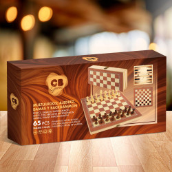 CB Games - Ajedrez, Damas & Backgammon Madera
