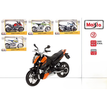 Maisto- Moto Metal Escala 1:12 Cross