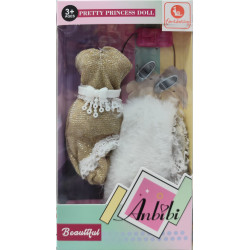 Vestido Muñeca Fiesta 11x24cm