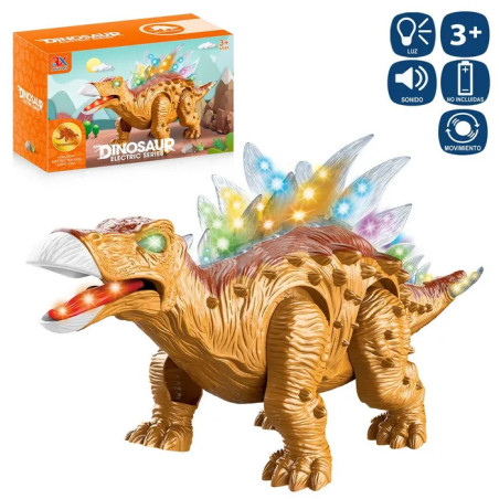 Figura Estegosaurus Anda, Luz y Sonido