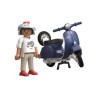 Playmobil vespa 150 sprint veloce azul
