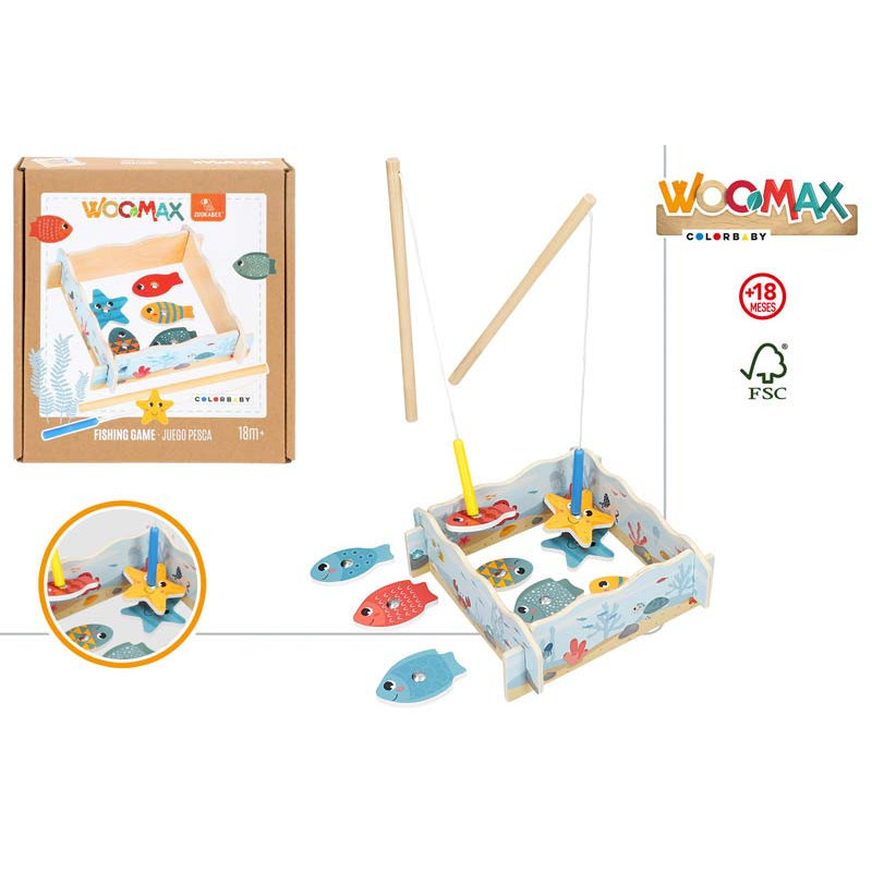 Woomax Zookabee- Juego Madera Pesca