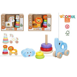 Woomax Zookabee- Arrastre de Madera Animal c/Torre