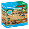Playmobil Excavación Arqueológica con Esqueleto de Dinosaurio