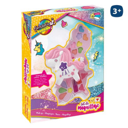 Set de Maquillaje 2 Pisos Unicornio