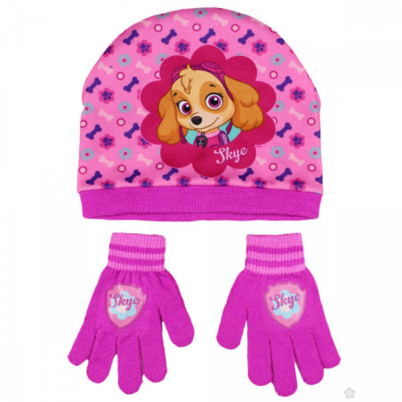 Patrulla Canina Gorro y Guantes Sky