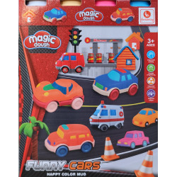 Pack 4 Botes Plastilina Accesorios Coche