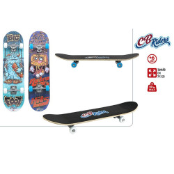 Monopatin Madera Eje Aluminio 79x20cm