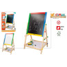 Woomax - Pizarra de Madera 2 en 1 37.5 x 65 cm C/ACC