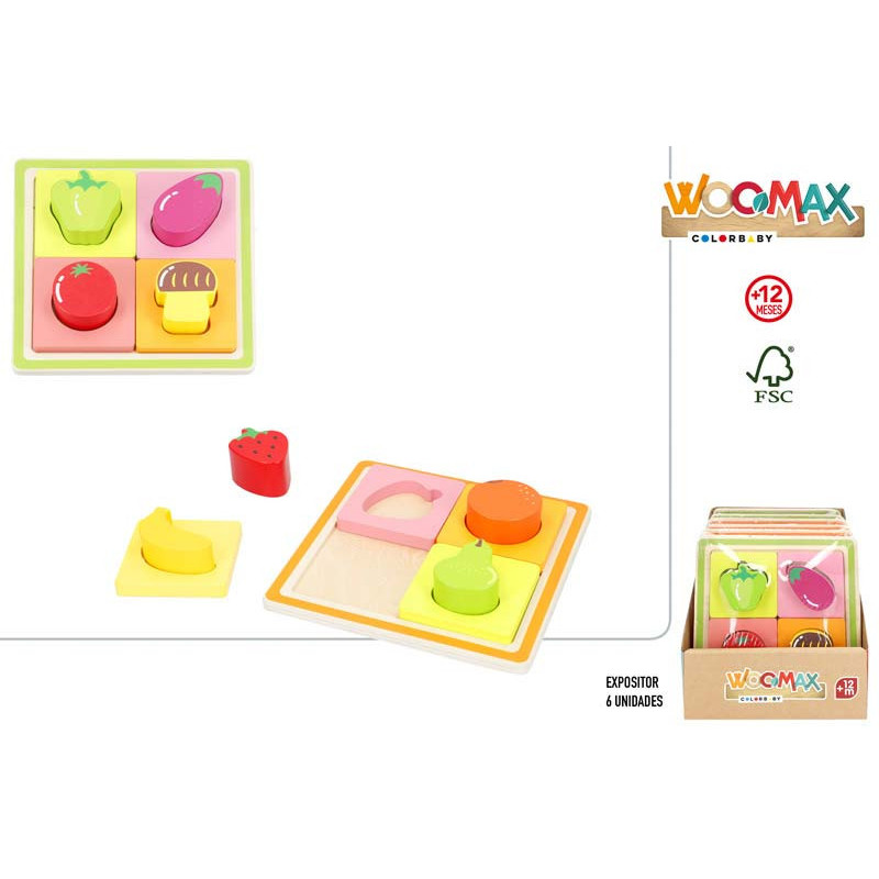 woomax- Puzzle Formas Madera