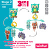 Winfun- Móvil Cuna Bosque 3 en 1