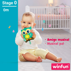 Winfun- Móvil Cuna Bosque 3 en 1