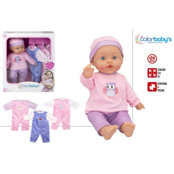 Colorbaby's Set Bebe Blandito 42 cm c/Accesorios