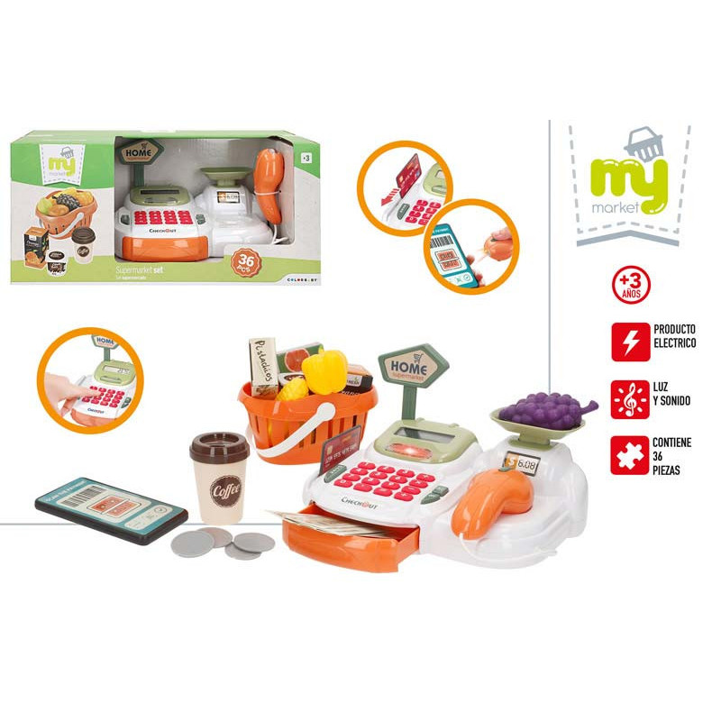 My Home - Caja Registradora Interactiva C/ Accesorios