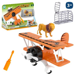 Avion con Jaula Animales Selva