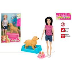 Isabella- Muñeca con Cachorro