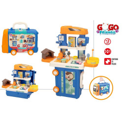 Gogo Friends-Set Cuidados Mascotas Autobus