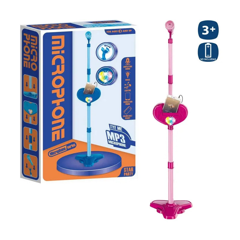 Microfono con Soporte y Cesta