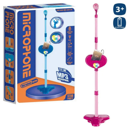 Microfono con Soporte y Cesta