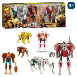 Pack 3 Robot Felinos Transformables