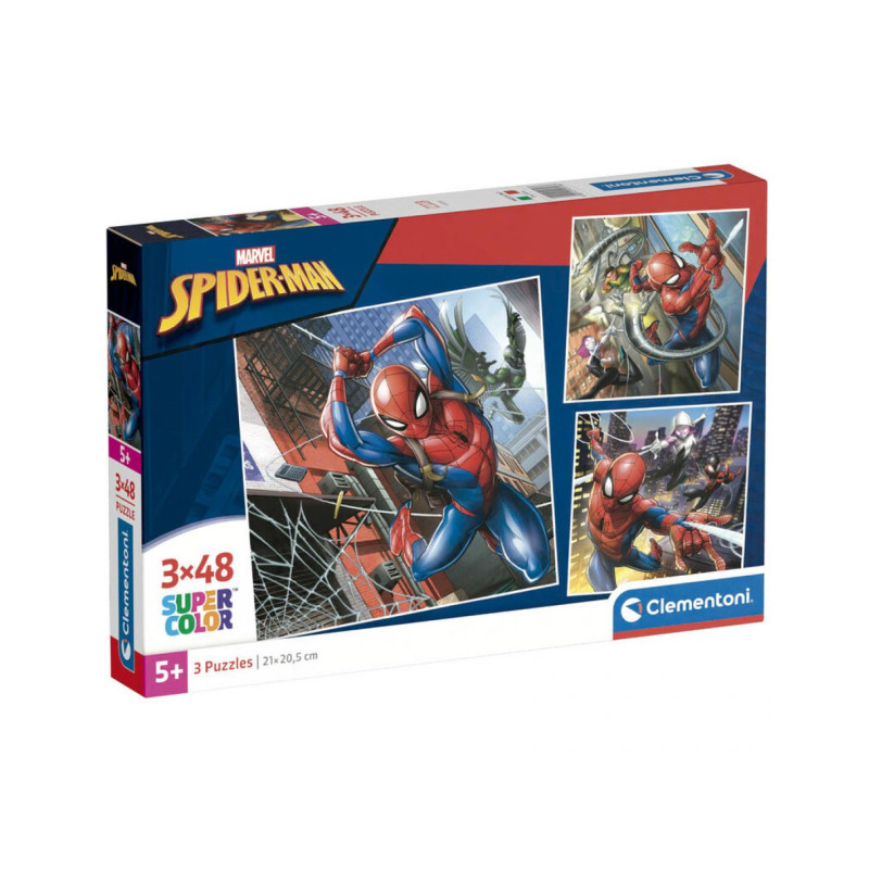 Puzzle  Spiderman 3x48 piezas