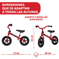 Chicco - Bicicleta Sin Pedales Roja