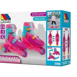 Patines En Línea Rosa Convertibles