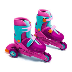 Patines En Línea Rosa Convertibles