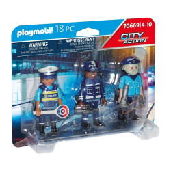 Playmobil Pack 3 Policias 70669
