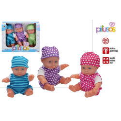 Pitusos- Set 3 Bebes 20 cm