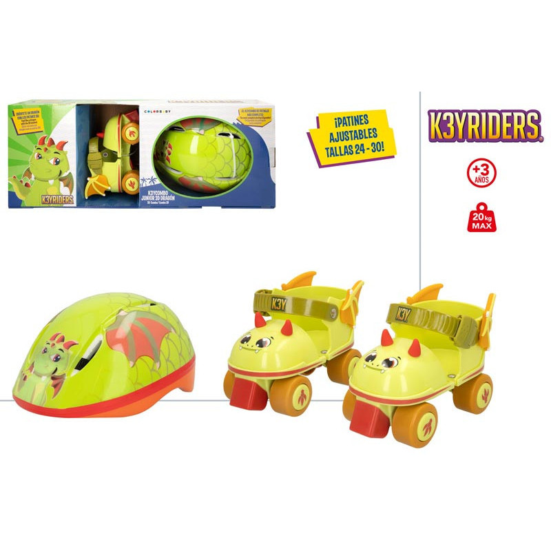 Patines Dragón con Casco 3D