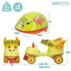 Patines Dragón con Casco 3D